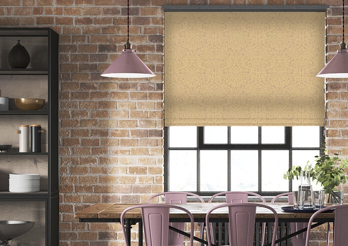 Alexandria, Gold - Twist&Fit Roman Blind - Image 3